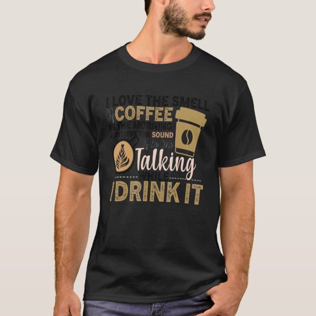Koffecitat Barista Coola Kaffe 54 T Shirt (Framsida)