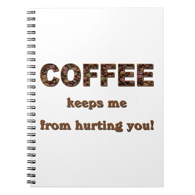 KOFFEE BEHÅLLOR MIG.. ANTECKNINGSBOK (Framsidan)