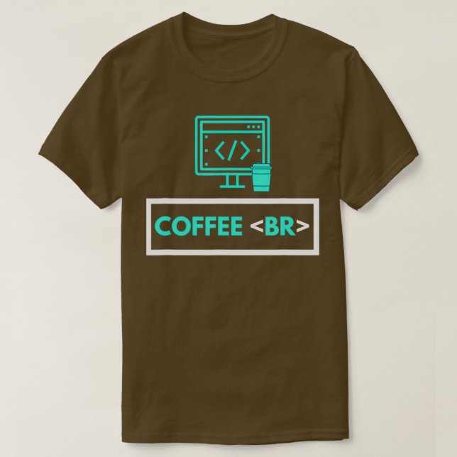 Koffee Break Software Developer Computer Coding Co T Shirt (Design framsida)