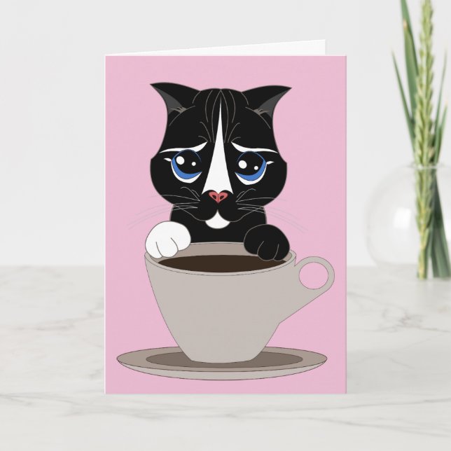 KOFFEE CAT TILLFÄLLEN GREETARD KORT (Framsida)
