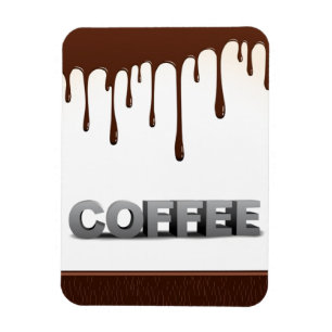 KOFFEE CHOCOLATE DRIPS YUMMY DELICIOUS ORD GRAPH MAGNET