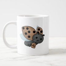 Koffee Drinking Ladybug Giant Coffee Mugg