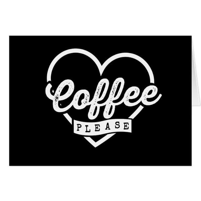 KOFFEE HÄLSNINGSKORT (Framsidan Horizontal)