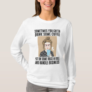 KOFFEE, ROCK N ROLL, HANTERA T-SHIRTS