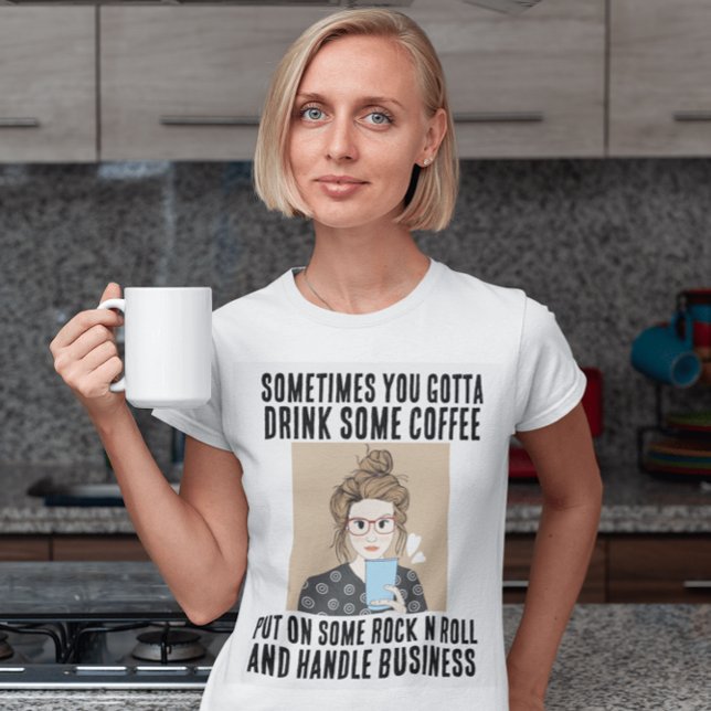 KOFFEE, ROCK N ROLL, HANTERA T-SHIRTS (Skapare uppladdad)
