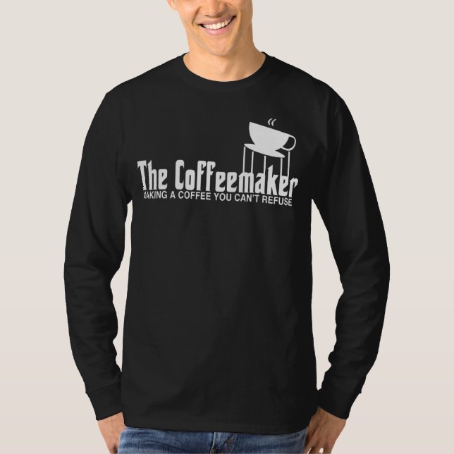 Koffeemaker Skapar ett kaffe som inte kan avvisa B T Shirt (Framsida)