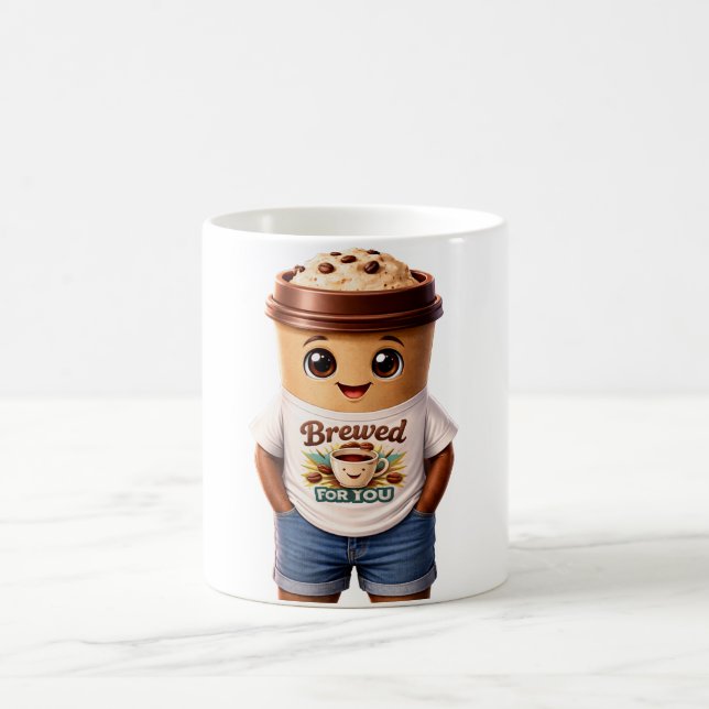 Koffeeman – Rollig design för riktiga koffeinkunga Kaffemugg (Center)