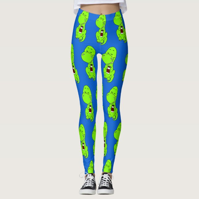 Koffeesauruslegeringar Leggings (Framsida)