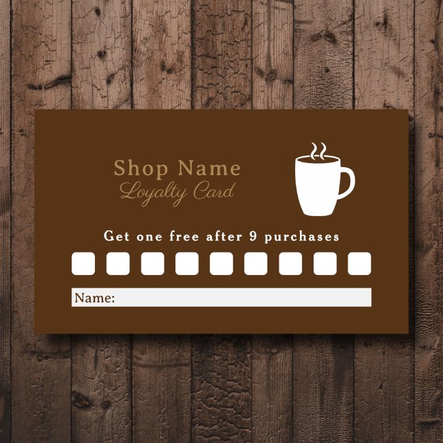 Koffeförmånskort Visitkort (Coffee Loyalty Card)