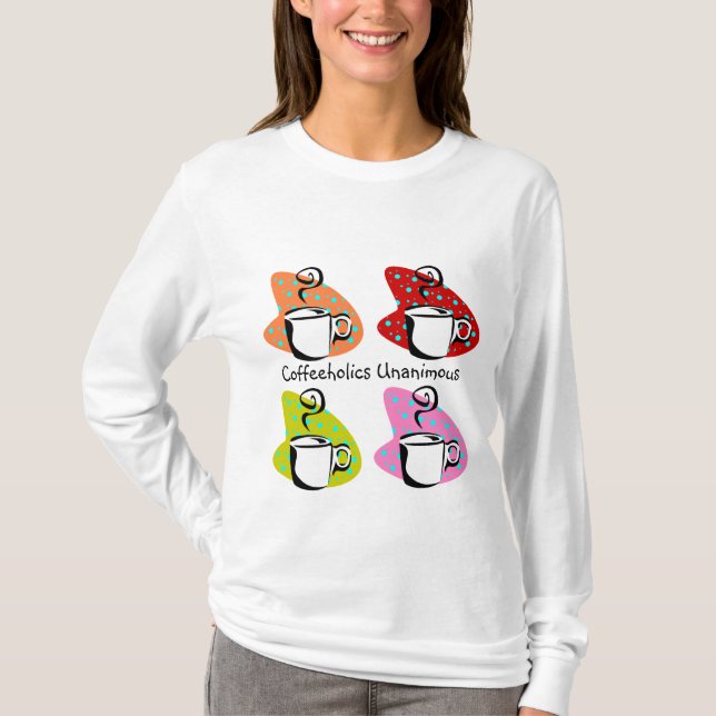 Koffeholiker T-Shirts (Framsida)
