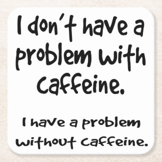 koffein Älskare Underlägg Papper Kvadrat