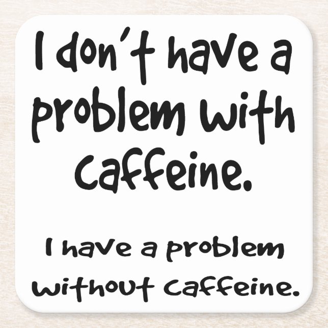 koffein Älskare Underlägg Papper Kvadrat (Framsidan)