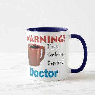 Koffein berövad doktor mugg