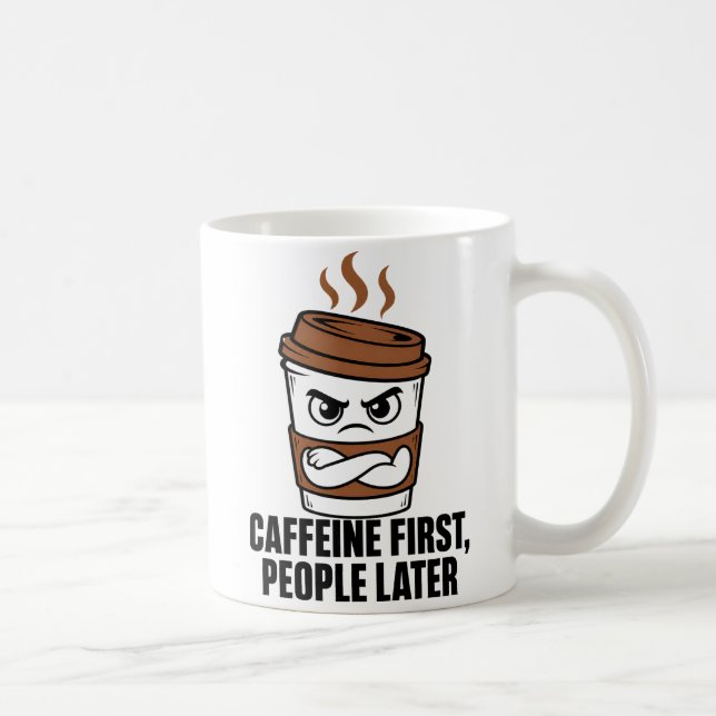 Koffein först människor senare Roligt Introvert Ka Kaffemugg (Höger)
