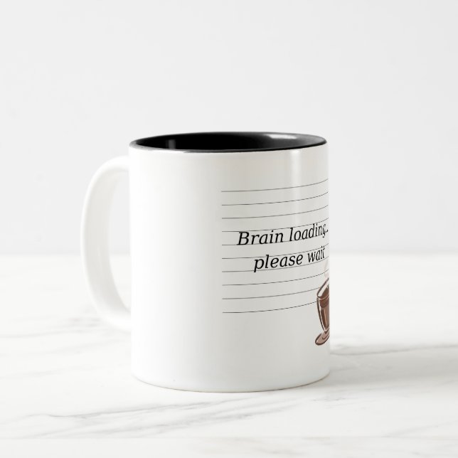 Koffein & Kaosmugg Två-Tonad Mugg (Framsida vänster)