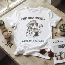 Koffein & Kattlurar Vintage Katt Koffeälskare