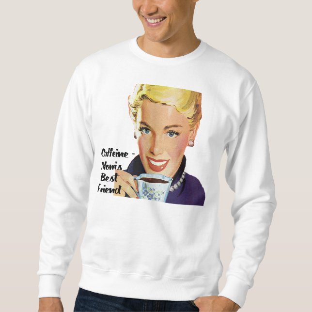Koffein-Mamma bästa väntröja Sweatshirt (Framsida)