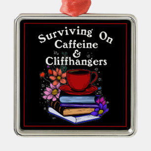 Koffein Och Cliffhangers Färgglada Julgransprydnad Metall