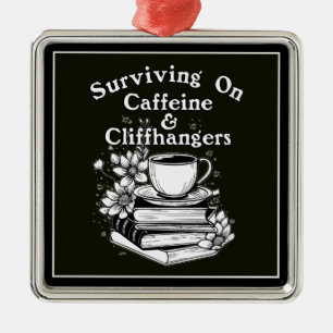 Koffein Och Cliffhangers Julgransprydnad Metall