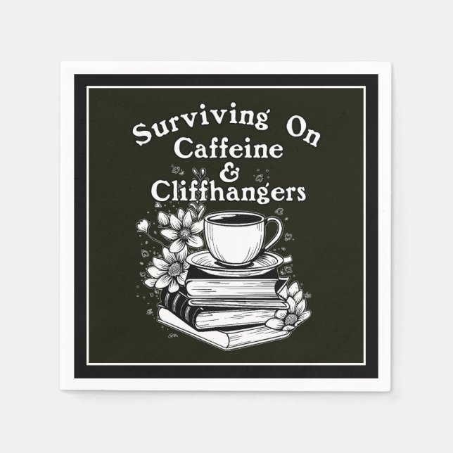 Koffein Och Cliffhangers Pappersservett (Framsidan)