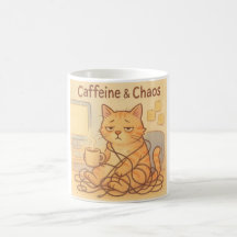 Koffein och Kaos Kaffe Mugg