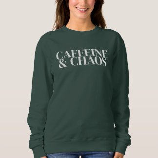 Koffein och kaos, rolig mor-tröja t shirt