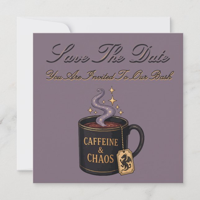 Koffein och Kaos Spara Datumet (Framsida)