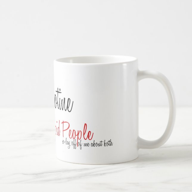 Koffein och nikotin kaffemugg (Höger)