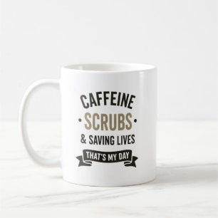 Koffein Scrubs Räddar Liv Tack Kaffemugg