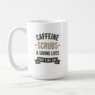 Koffein Scrubs Räddar Liv Tack Kaffemugg
