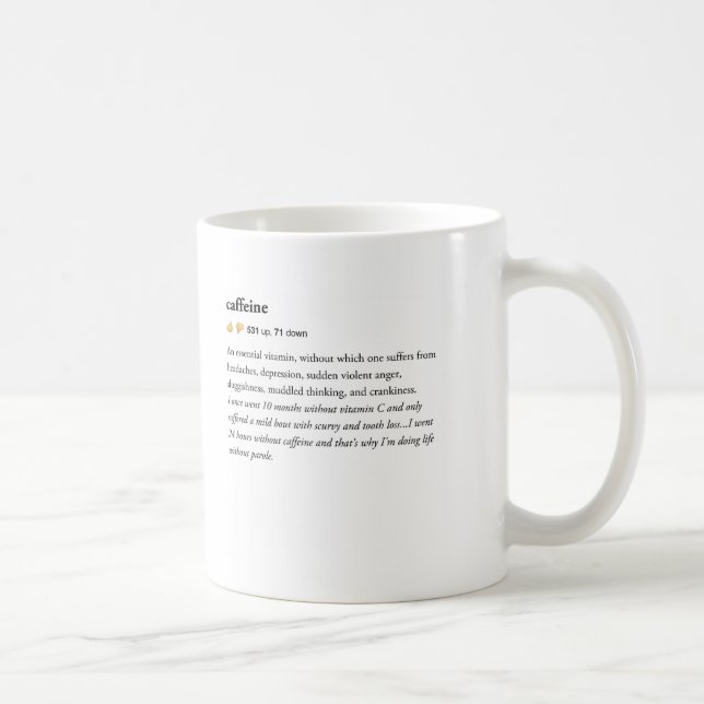 koffein - Urban Dictionary mugg (Höger)