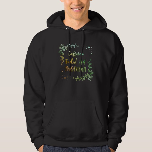 Koffeindrivet het mamma kaffe  Mamma Kaffe  1 Hoodie (Framsida)