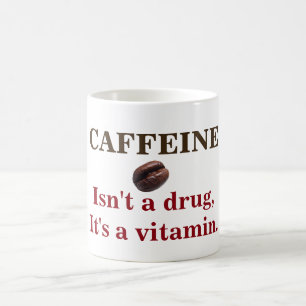 Koffeinet är inte en drog kaffemugg