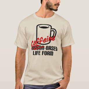 Koffeinet baserat liv bildar den roliga tröja