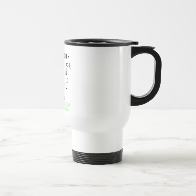 Koffeinformeln "sömn överskattas ", resemugg (Höger)