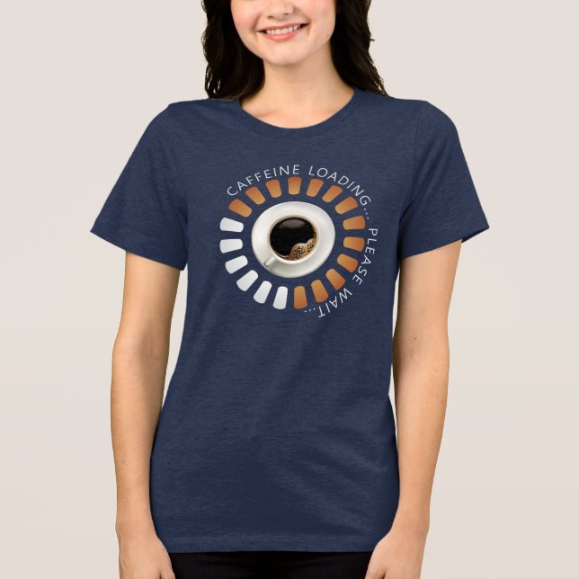 Koffeinladdning T Shirt (Framsida)