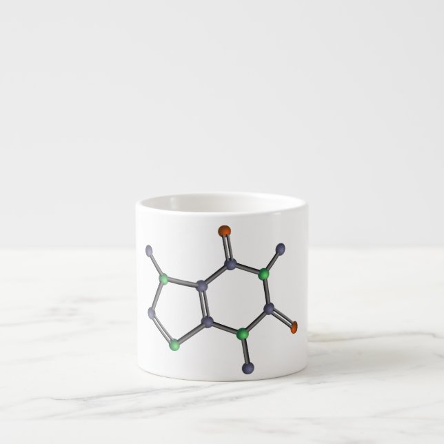 Koffeinmolekyl Espressomugg (Framsidan)