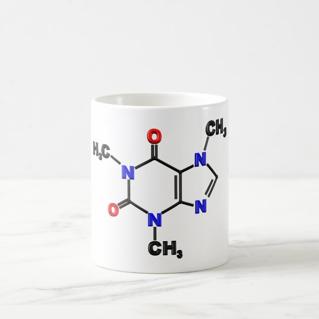Koffeinmolekyl Kaffemugg (Center)