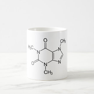 Koffeinmolekyl kemi Kaffe Atomer Kaffemugg