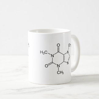 Koffeinmolekyl kemi Kaffe Atomer Kaffemugg