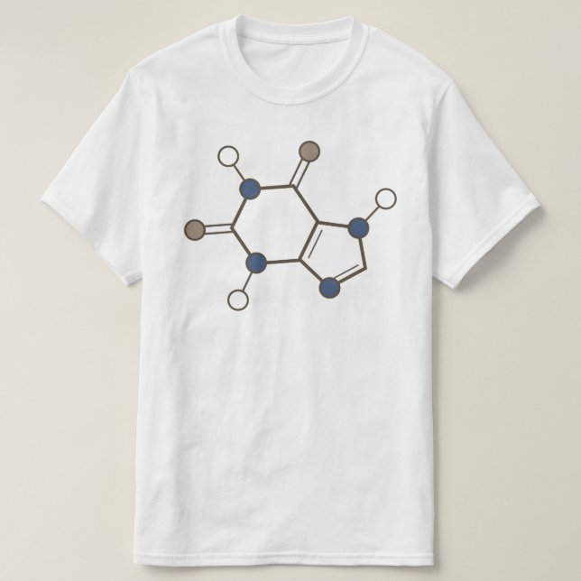 koffeinmolekyl t-shirt (Design framsida)