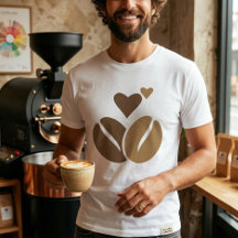 Koffeinmolekyl T-shirt Koffeälskare Kemi