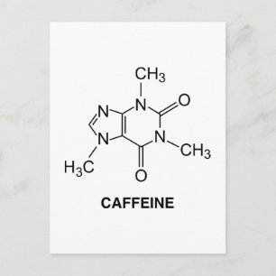 Koffeinmolekyl Vykort