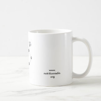 koffeinmolekyl, www.nutritionradio.org kaffemugg