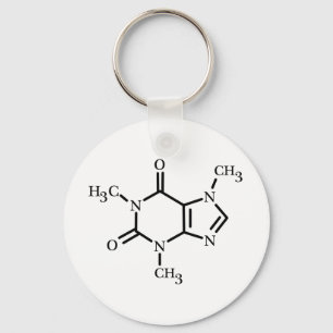 Koffeinmolekylkeychain Nyckelring