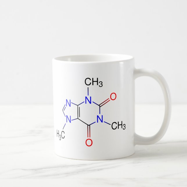 Koffeinmolekylmugg Kaffemugg (Höger)