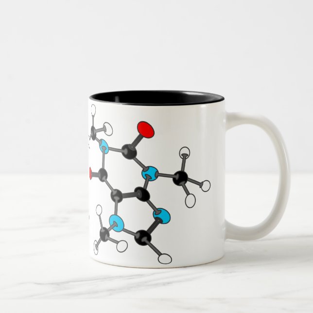 Koffeinmolekylmugg Två-Tonad Mugg (Höger)