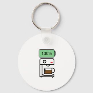 Koffeinsuget design nyckelring