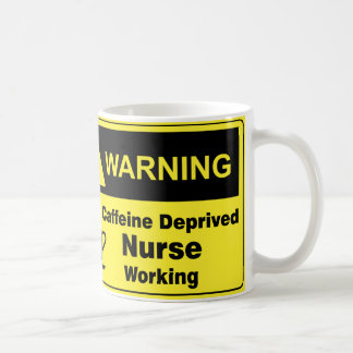 Koffeinvarningssjuksköterska Kaffemugg