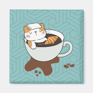 Koffekatt Magnet